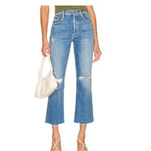 Mother the Tripper Ankle Fray Jeans "Play Like a Pirate" Size 24